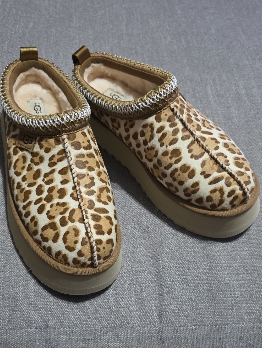 Ugg Leopard Print Tazz Plains Jasmine Size 9 NEW